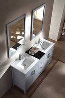Ariel Hanson 60" Double Sink Vanity Set in Grey 3
