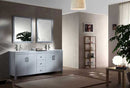 Ariel Hanson 72" Double Sink Vanity Set in Grey 2
