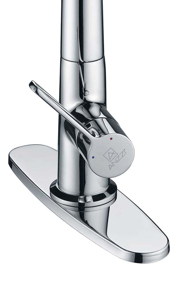 Anzzi Orbital Single Handle Pull-Down Sprayer Kitchen Faucet in Polished Chrome KF-AZ186CH 14