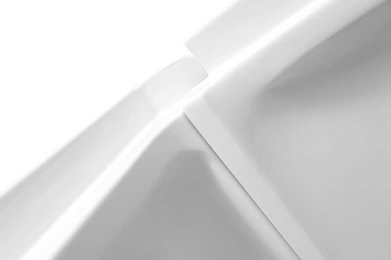 Anzzi Vasu 60 in. x 36 in. x 60 in. 3-piece DIY Friendly Alcove Shower Surround in White