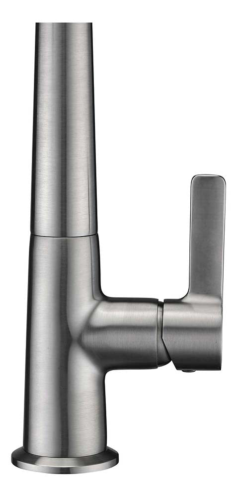 Anzzi Orbital Single Handle Pull-Down Sprayer Kitchen Faucet in Brushed Nickel KF-AZ186BN 16