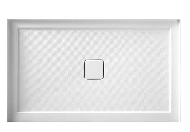 Anzzi Colossi Series 36 in. x 60 in. Single Threshold Shower Base in White SB-AZ007WC 4