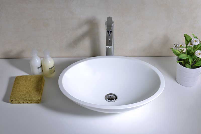 Anzzi Warika Series Deco-Glass Vessel Sink in White LS-AZ8094 5