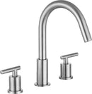 Anzzi Roman 8 in. Widespread 2-Handle Bathroom Faucet in Brushed Nickel L-AZ190BN