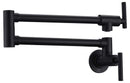 Anzzi Braccia Series 24" Wall Mounted Pot Filler in Matte Black KF-AZ258BKM 5