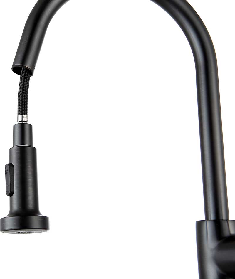 Anzzi Somba Single-Handle Pull-Out Sprayer Kitchen Faucet in Oil Rubbed Bronze KF-AZ213ORB 26