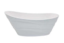Anzzi Stratus 67 in. One Piece Acrylic Freestanding Bathtub in Glossy White