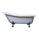 Kingston Brass VTDE692823CW Vintage Acrylic Tub with White Constantine Lion Feet, White