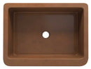 Anzzi Edessa Farmhouse Handmade Copper 30 in. 0-Hole Single Bowl Kitchen Sink with Weave Design Panel in Polished Antique Copper SK-016 6