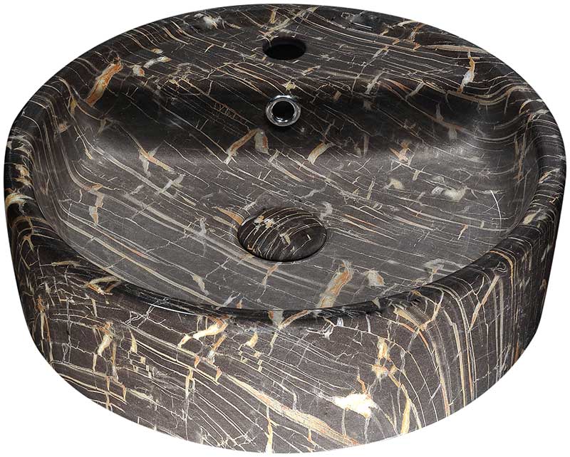 Anzzi Rhapsody Series Ceramic Vessel Sink in Neolith Marble Finish LS-AZ258