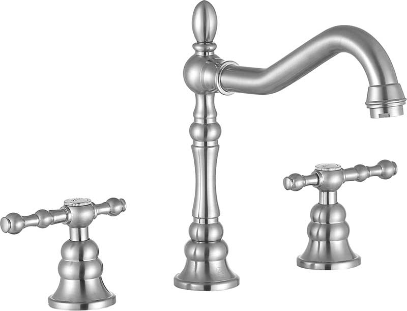 Anzzi Highland 8 in. Widespread 2-Handle Bathroom Faucet in Brushed Nickel L-AZ184BN