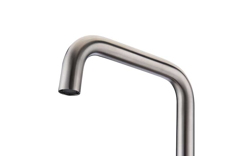 Anzzi Moray Series 2-Handle Freestanding Tub Faucet with Hand Shower in Brushed Nickel FS-AZ0048BN 7