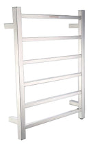 Anzzi Charles Series 6-Bar Stainless Steel Wall Mounted Electric Towel Warmer Rack in Polished Chrome