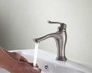 Anzzi Anfore Single Hole Single Handle Bathroom Faucet in Brushed Nickel L-AZ104BN 3