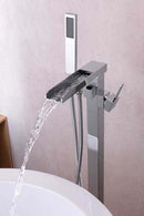 Anzzi Union 2-Handle Claw Foot Tub Faucet with Hand Shower in Polished Chrome FS-AZ0059CH 4