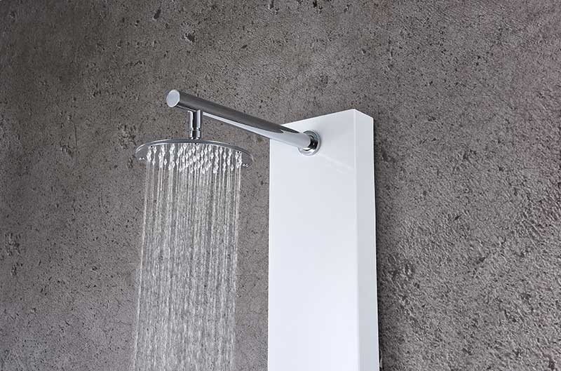 Anzzi Panther 60 in. 6-Jetted Full Body Shower Panel with Heavy Rain Shower and Spray Wand in White SP-AZ8088 14