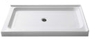 Anzzi Port 36 x 48 in. Double Threshold Shower Base in White SB-AZ022L