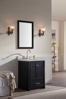 Ariel Bath Adams 25" Single Sink Vanity Set in Black 6