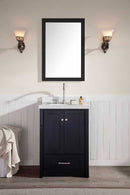 Ariel Bath Adams 25" Single Sink Vanity Set in Black