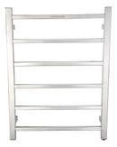 Anzzi Charles Series 6-Bar Stainless Steel Wall Mounted Electric Towel Warmer Rack in Brushed Nickel 5