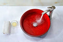 Anzzi Schnell Series Deco-Glass Vessel Sink in Lustrous Red and Black 3