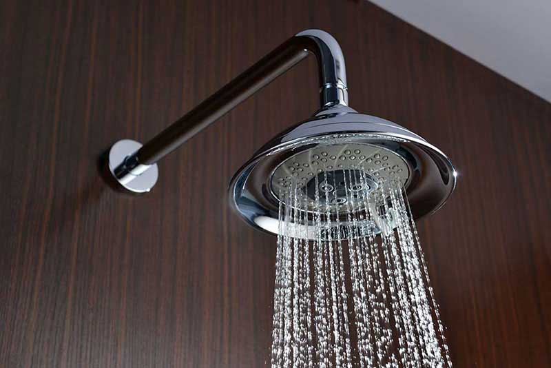 Anzzi Assai Series Single Handle Wall Mounted Showerhead and Bath Faucet Set in Polished Chrome 4