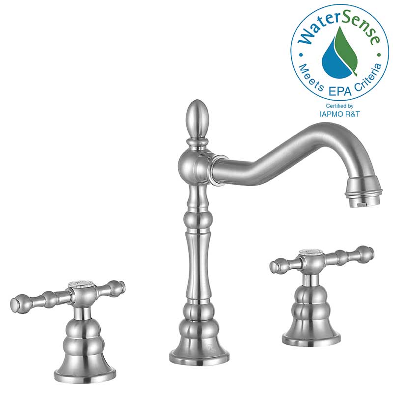 Anzzi Highland 8 in. Widespread 2-Handle Bathroom Faucet in Brushed Nickel L-AZ184BN 2