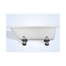 Restoria Monarch 66-inch Rolltop Clawfoot Bath Tub Wall Faucet Drillings