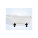 Restoria Ambassador 60-inch Slipper Acrylic Clawfoot Tub by Restoria - No Faucet Drillings