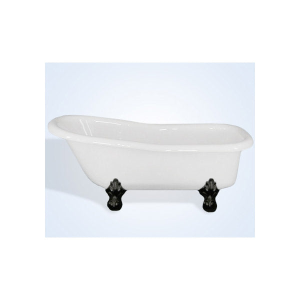 Restoria Ambassador 60-inch Slipper Acrylic Clawfoot Tub by Restoria - No Faucet Drillings