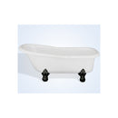 Restoria Ambassador 60-inch Slipper Acrylic Clawfoot Tub by Restoria - Wall Faucet Drillings