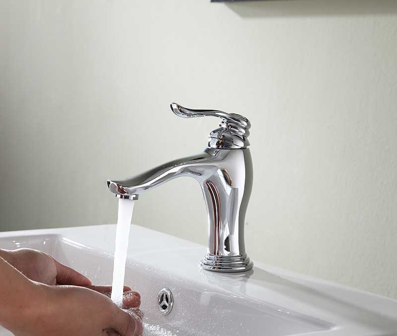 Anzzi Anfore Single Hole Single Handle Bathroom Faucet in Polished Chrome L-AZ104CH 3
