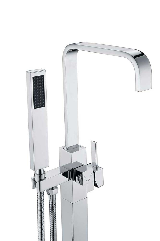 Anzzi Victoria 2-Handle Claw Foot Tub Faucet with Hand Shower in Polished Chrome FS-AZ0031CH 9