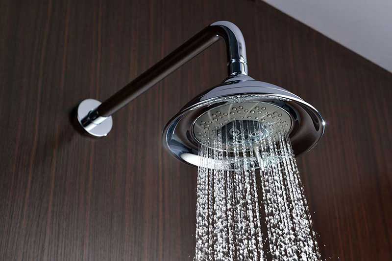 Anzzi Assai Series Single Handle Wall Mounted Showerhead and Bath Faucet Set in Polished Chrome 10