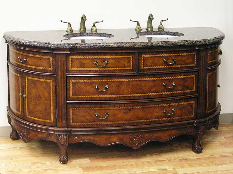 Legion Furniture Woodbridge 73" Double Sink Vanity Set