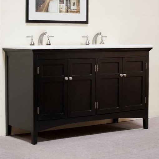 Legion Furniture 60" Woodbridge Double Sink Vanity Set