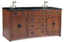 Legion Furniture 72" Ithaca Double Sink Chest Vanity Set