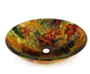 Legion Furniture Fall Leaves Vessel Bathroom Sink