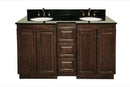 Legion Furniture 61" Double Bathroom Vanity Set with 3 Drawer