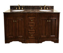 Legion Furniture 61" Double Bathroom Vanity Set with 4 Door