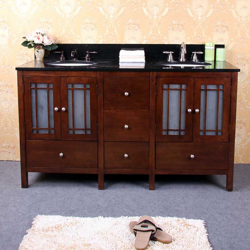 Legion Furniture 60" Double Bathroom Vanity Set