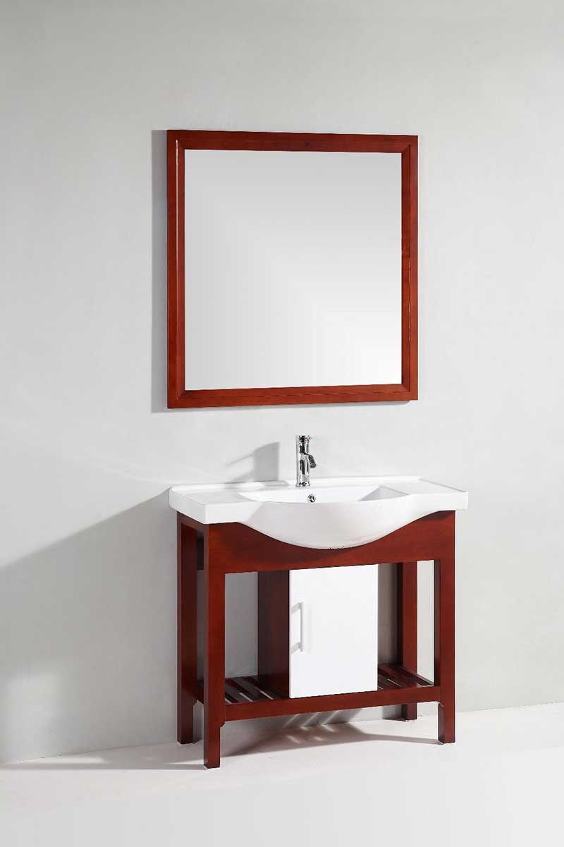 Legion Furniture 36" Single Bathroom Vanity Set with Mirror