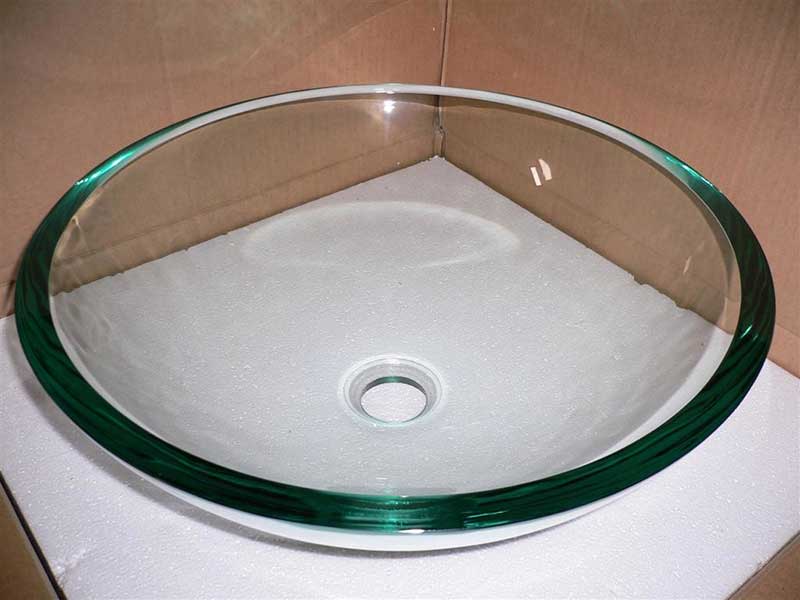 Legion Furniture Tempered Glass Vessel Bathroom Sink