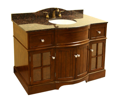 Legion Furniture 49" Single Bathroom Vanity Set with Granite Top 2