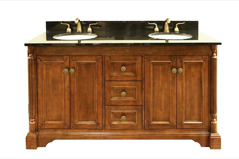 Legion Furniture 61" Double Bathroom Sink Vanity Set