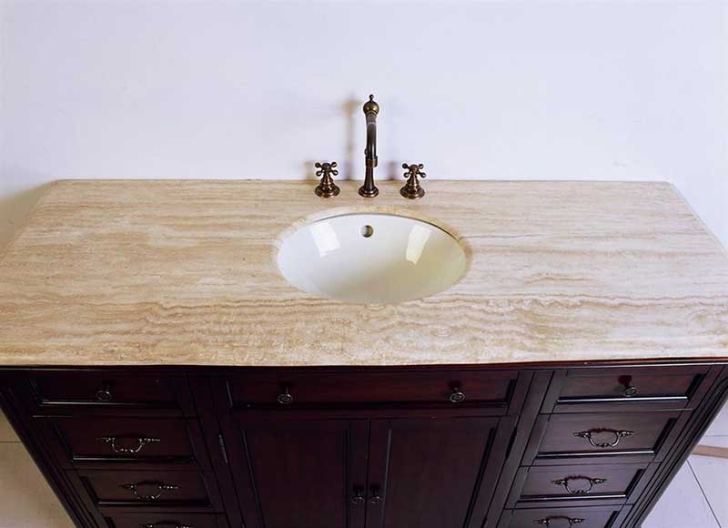 Legion Furniture 60" Solid Wood Sink Chest Vanity Set 4