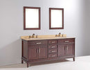 Legion Furniture 72" Bathroom Vanity Set with Mirrors