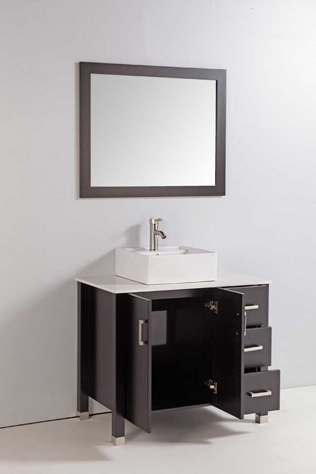 Legion Furniture 36" Bathroom Vanity Set with Mirror 2
