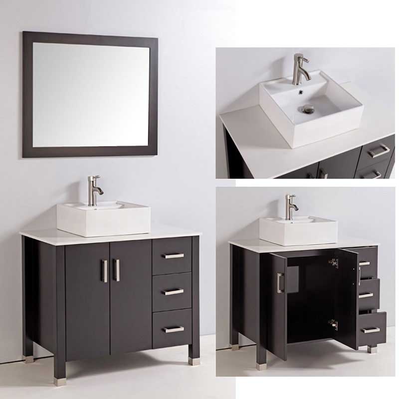 Legion Furniture 36" Bathroom Vanity Set with Mirror 5