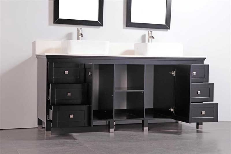 Legion Furniture 72" Bathroom Vanity Set with Mirrors 2